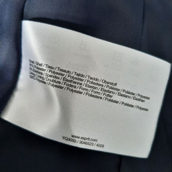 Esprit Deep Blue Velvet Blazer - Picture 16 of 16